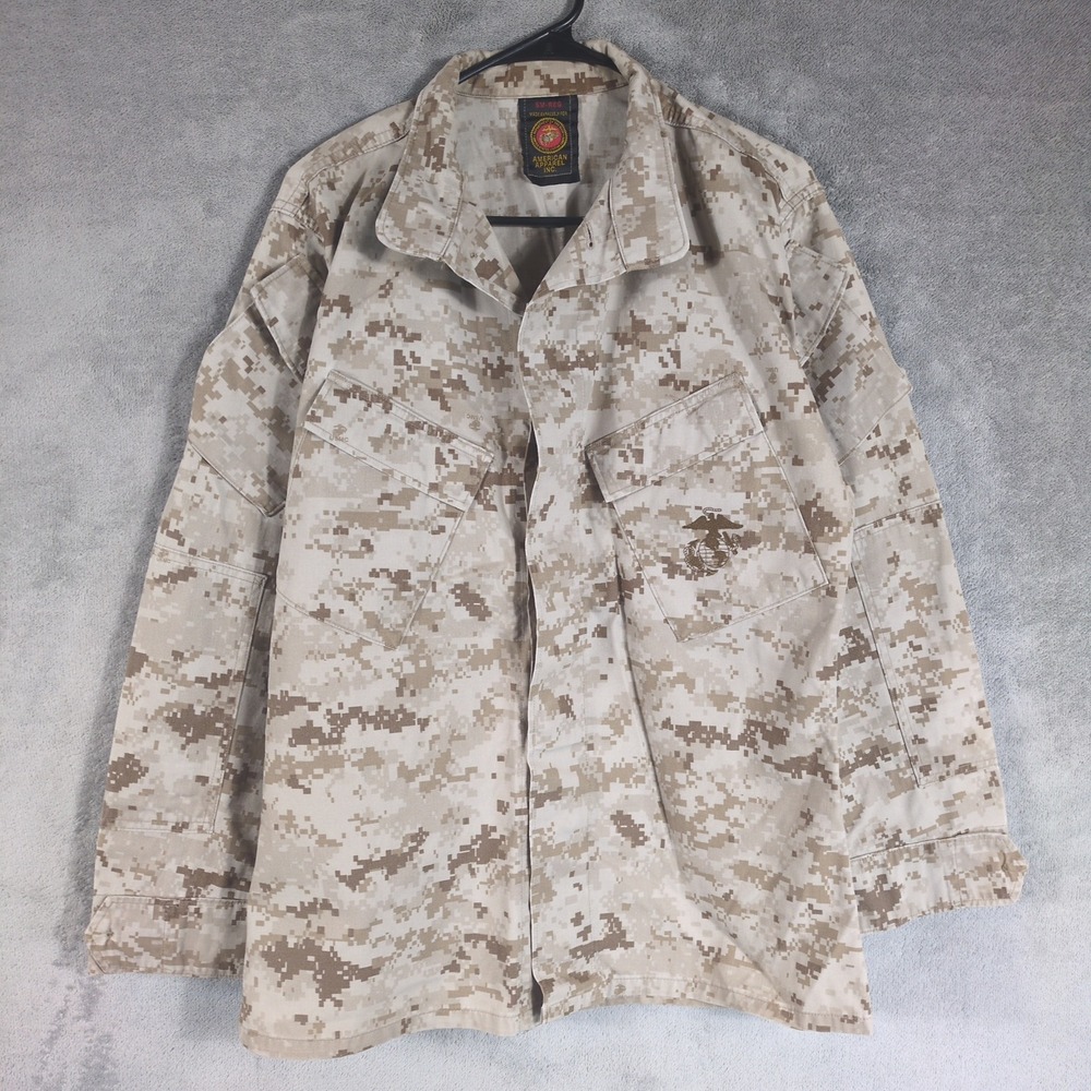 USMC Marpat Desert Digital Camo Combat Utility Jacket American Apparel Mens SM-R